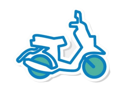 Illustration scooter
